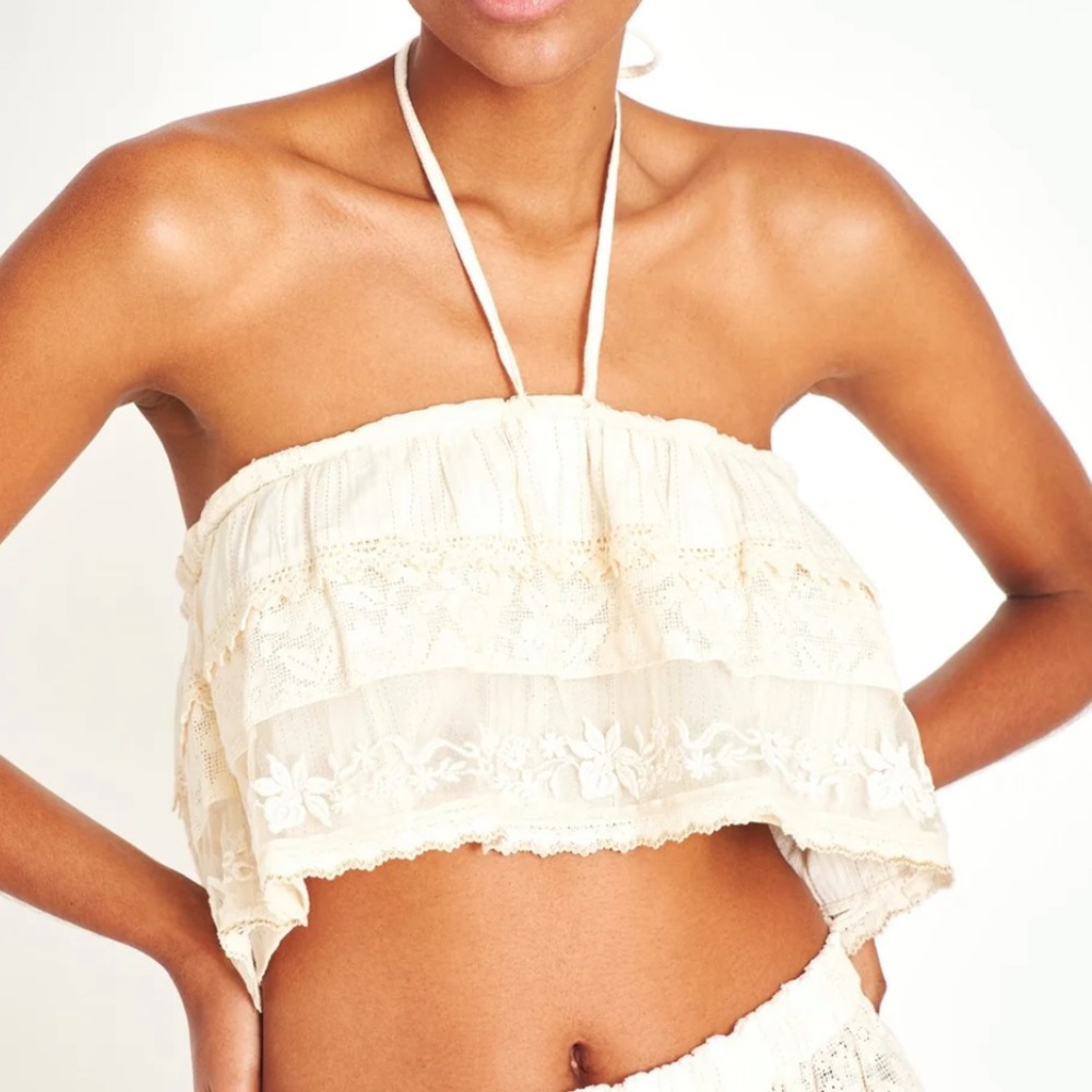 LOVESHACKFANCY never worn! Lace top